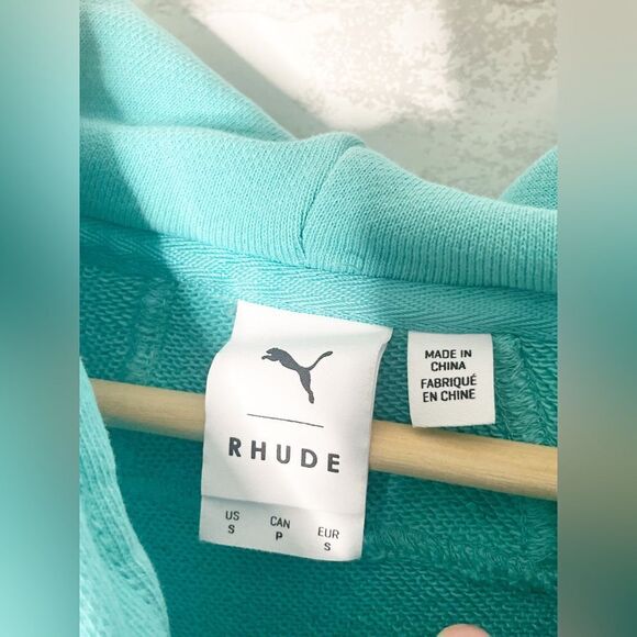 Men's Puma x Rhude Blue Hoodie Limited Edition RARE - Picture 8 of 11